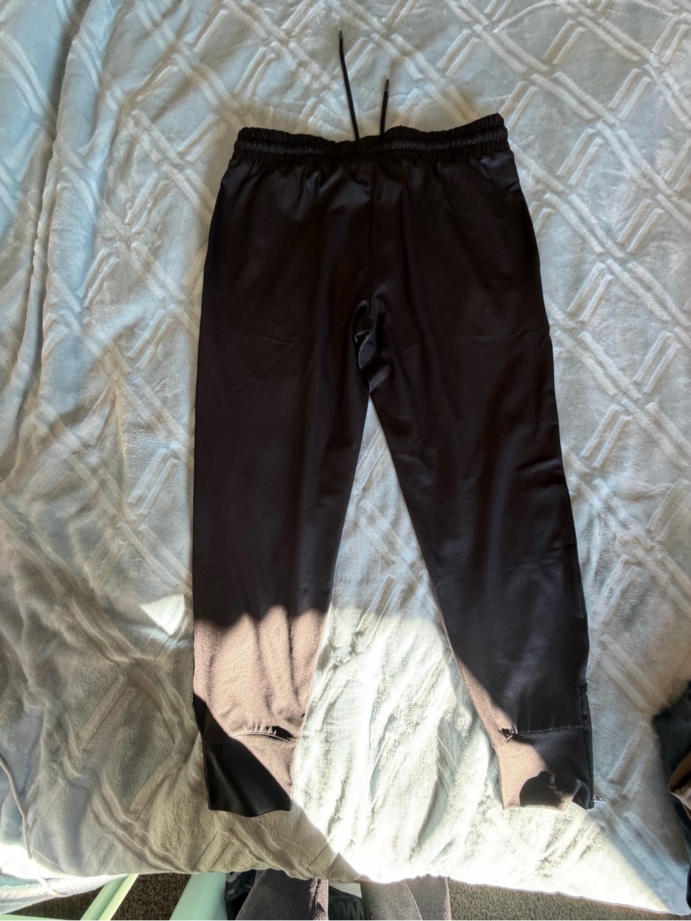 Coated Black Jogger Pants โ Headliner Style